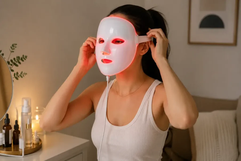 Como usar led facial corretamente para acne