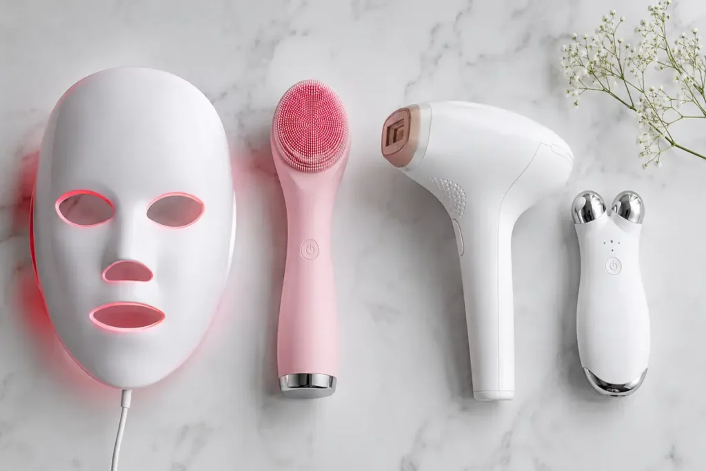 Diferentes categorias de dispositivos de beauty tech