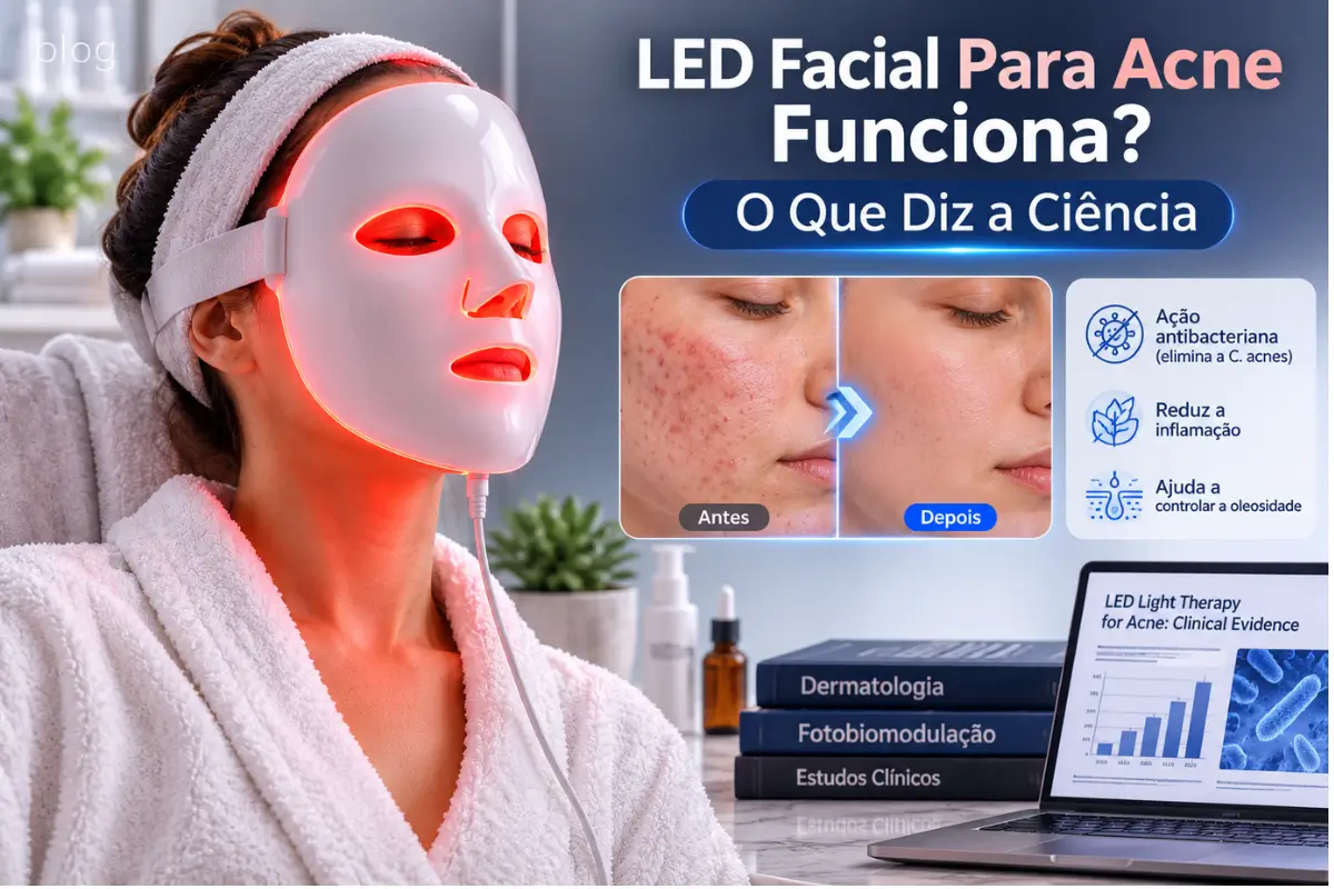 LED Facial Para Acne Funciona O Que Diz a Ciência