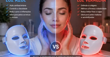Luz Azul ou Luz Vermelha para Pele: Qual a Diferença e Como Escolher?