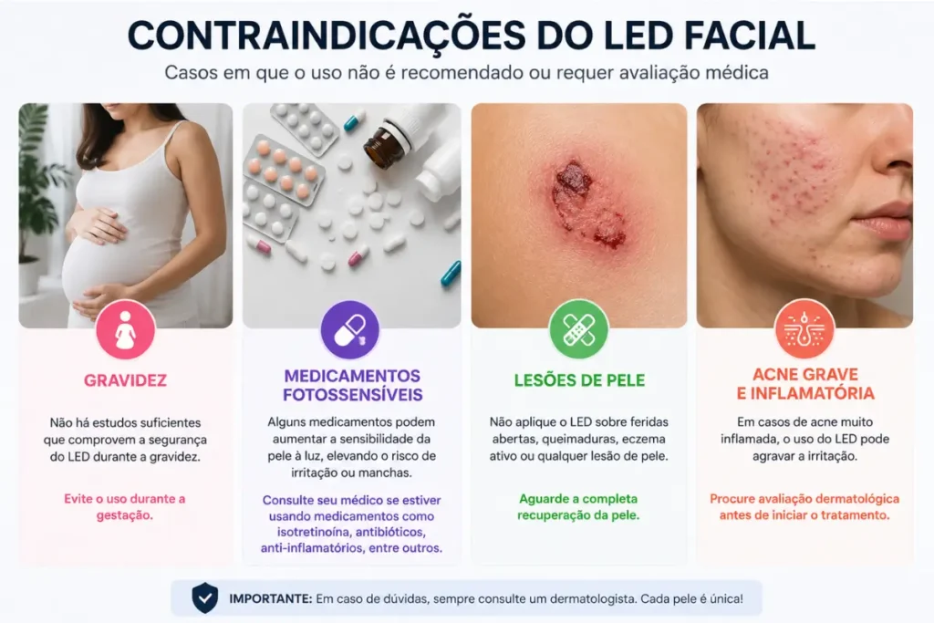 Quem não deve usar led facial