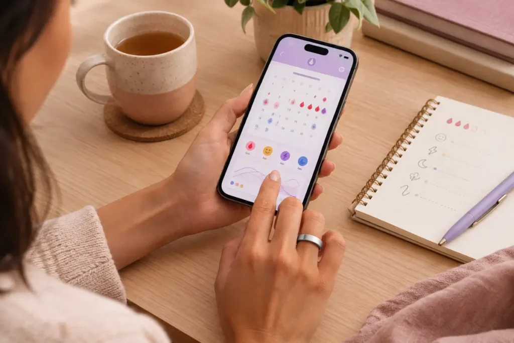 Anel inteligente e ciclo menstrual: quais dados acompanhar? 10 Como criar uma rotina de acompanhamento menstrual com o anel inteligente