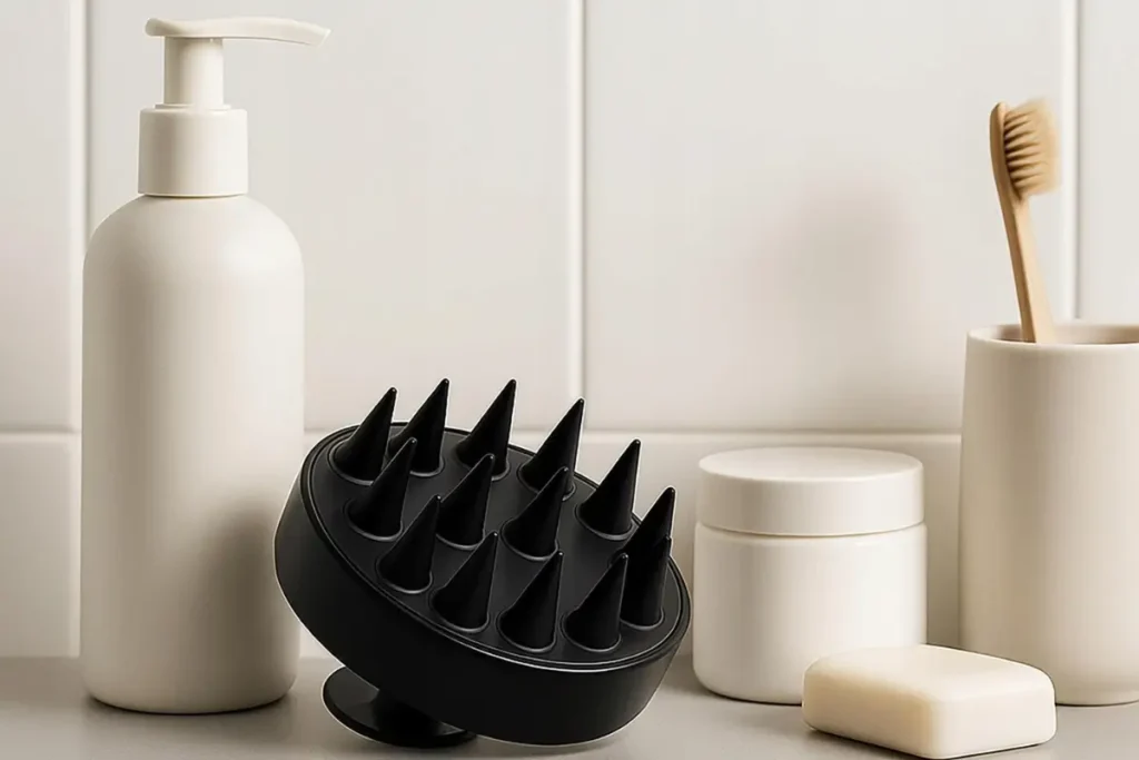 Escova massageadora capilar presente simples para a rotina de cuidados