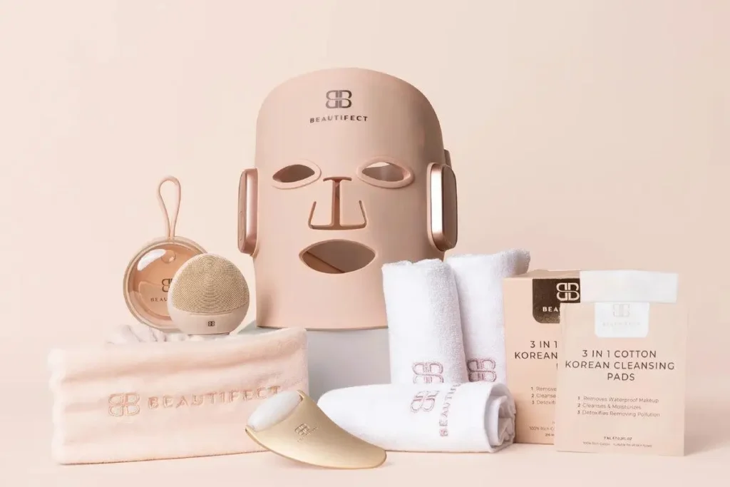 Kit de skincare tecnológico para presente