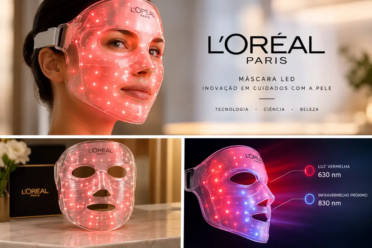 Máscara LED da L’Oréal o que esperar do lançamento de 2027