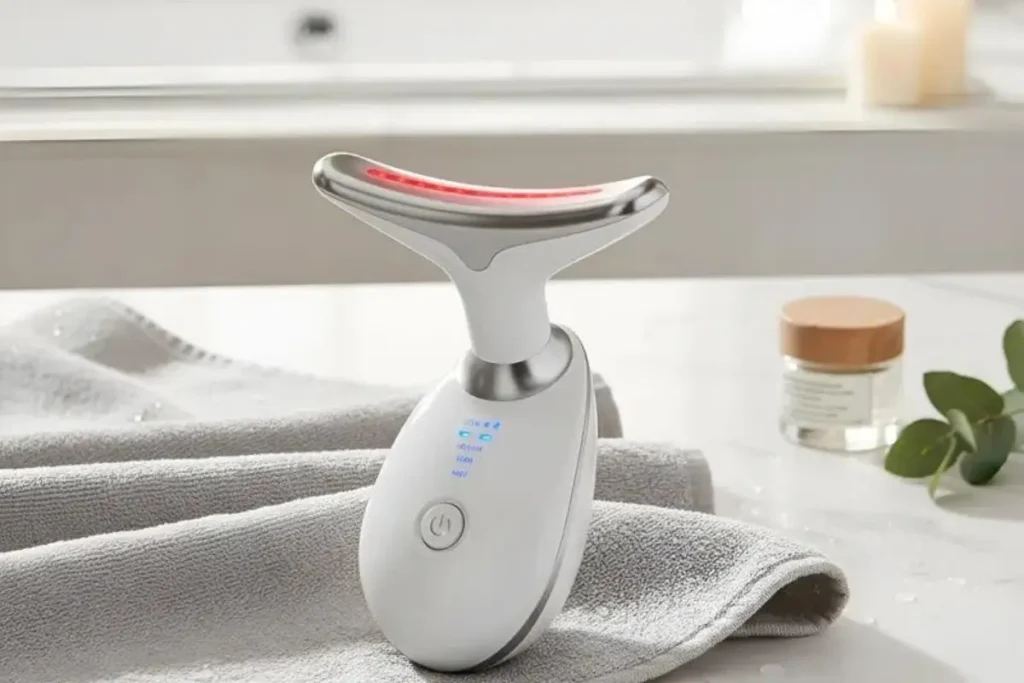 Massageador facial elétrico para quem aprecia momentos de autocuidado