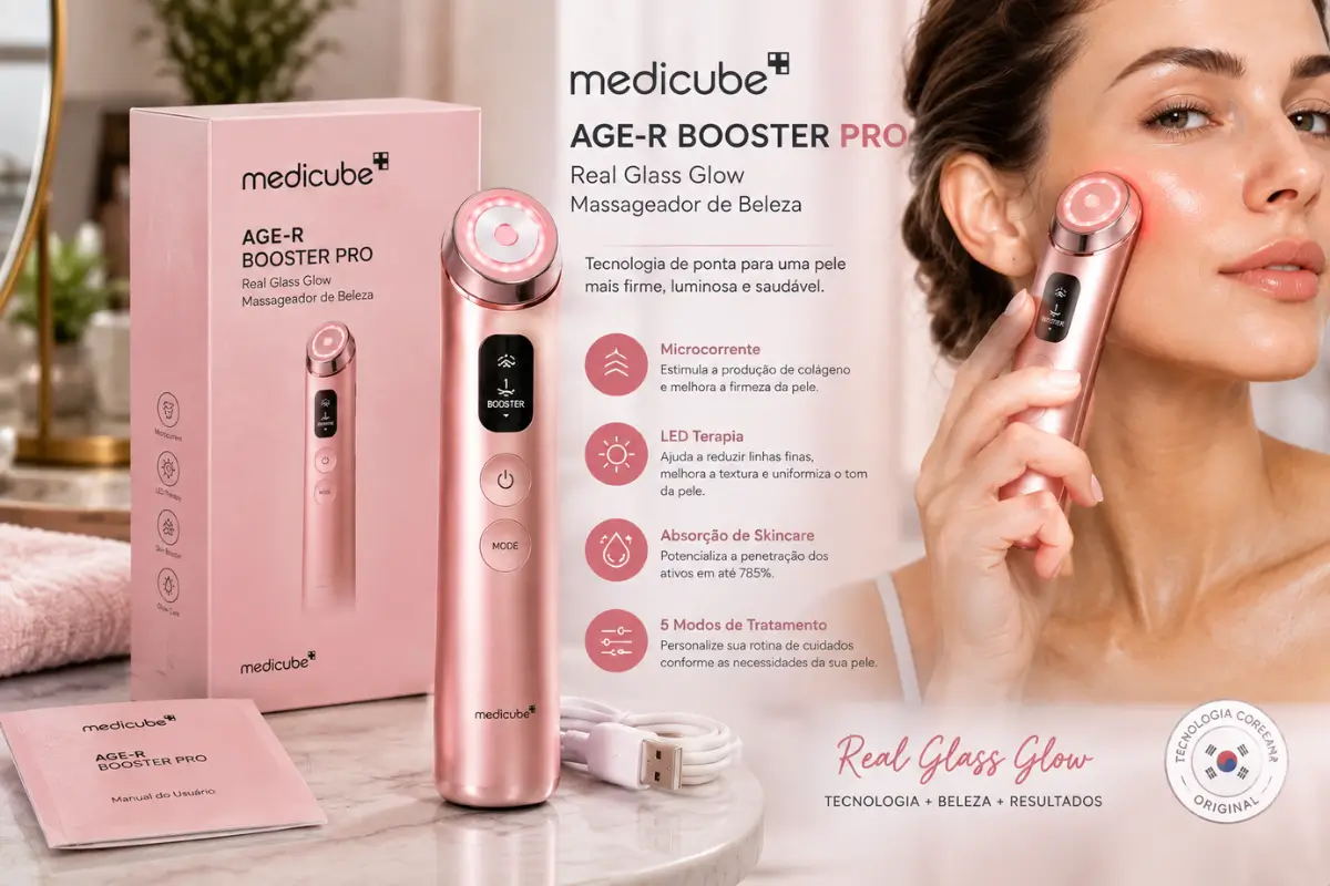 Medicube Age-R Booster Pro Pink guia técnico completo, tecnologias, modos e como usar corretamente