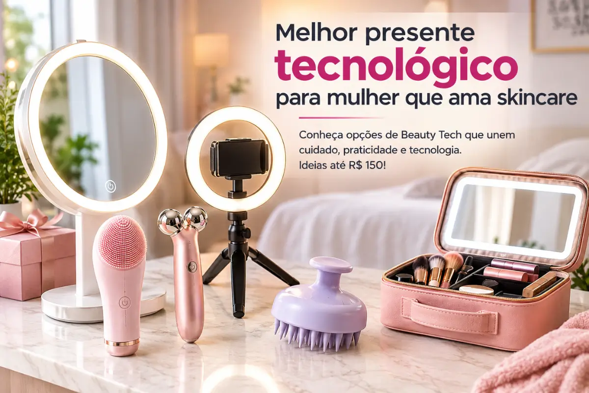 Melhor presente tecnológico para skincare 7 ideias para quem ama cuidar da pele